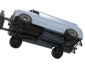 Pulling van 4wd Scale 1 to 25 3D 프린트 모델