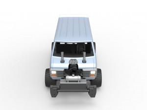Pulling van 4wd Scale 1 to 25 3D 프린트 모델