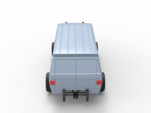 Pulling van 4wd Scale 1 to 25 3D 프린트 모델