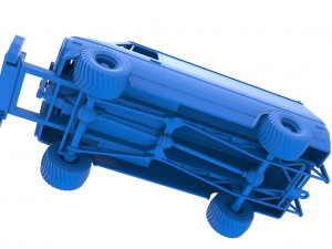 Pulling van 4wd Scale 1 to 25 3D 프린트 모델