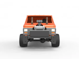 Pulling van 4wd Version 2 Scale 1 to 25 3D Print Model