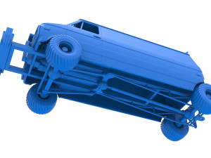 Pulling van 4wd Version 2 Scale 1 to 25 3D 打印模型