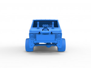 Pulling van 4wd Version 2 Scale 1 to 25 3D 打印模型