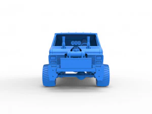 Pulling van 4wd Version 2 Scale 1 to 25 3D Print Model
