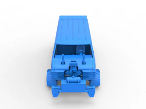 Pulling van 4wd Version 2 Scale 1 to 25 3D Print Model