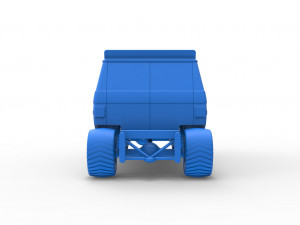 Pulling van 4wd Version 2 Scale 1 to 25 3D 打印模型