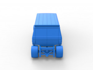 Pulling van 4wd Version 2 Scale 1 to 25 3D 打印模型