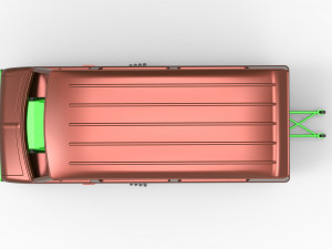 Dragster Van Scale 1 to 25 3D Принт Модель