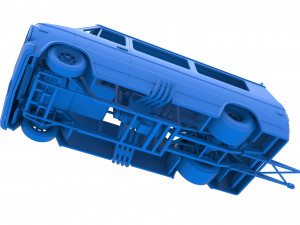 Dragster Van Scale 1 to 25 3D Принт Модель
