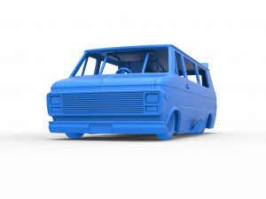 Dragster Van Scale 1 to 25 3D Принт Модель