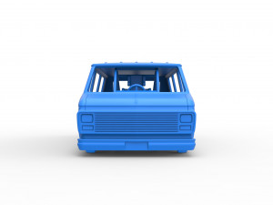 Dragster Van Scale 1 to 25 3D Принт Модель