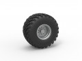 Wheel from vintage monster truck Scale 1 to 25 3D 프린트 모델