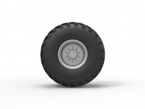 Wheel from vintage monster truck Scale 1 to 25 3D Принт Модель