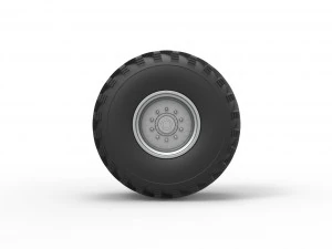 Колесо от винтажного грузовика-монстра. Масштаб от 1 до 25. 3D Принт Модель