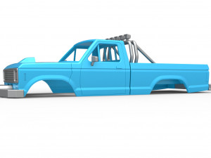 Shell of vintage Ranger Monster Truck Scale 1 to 25 Modelo de Impressão 3D