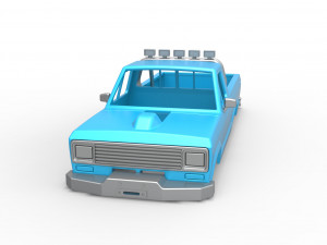 Shell of vintage Ranger Monster Truck Scale 1 to 25 Modelo de Impressão 3D
