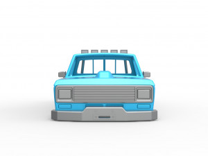 Shell of vintage Ranger Monster Truck Scale 1 to 25 Modelo de Impressão 3D