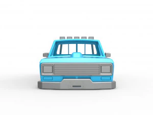 Shell of vintage Ranger Monster Truck Scale 1 to 25 3D Print Model