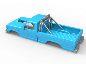 Shell of vintage Ranger Monster Truck Scale 1 to 25 3D Print Model
