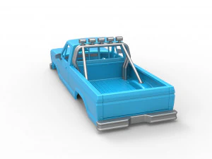 Shell of vintage Ranger Monster Truck Scale 1 to 25 3D Print Model