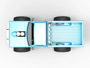 Vintage Monster Truck Scale 1 to 25 3D Print Model