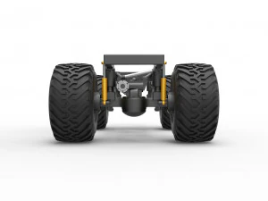 Chassis of vintage Ranger monster truck Scale 1 to 25 3D Print Model