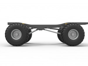 Chassis of vintage Ranger monster truck Scale 1 to 25 Modello di stampa 3D