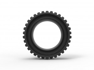 Tractor Cup tire Version 1 Scale 1 to 25 3D-printmodel