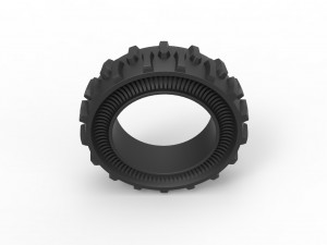 Tractor Cup tire Version 1 Scale 1 to 25 3D-printmodel