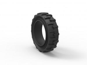 Tractor Cup tire Version 1 Scale 1 to 25 3D-printmodel