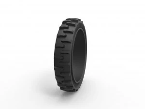 Tractor Cup tire Version 2 Scale 1 to 25 3D Print Model