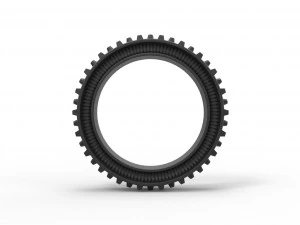 Tractor Cup tire Version 2 Scale 1 to 25 3D Print Model