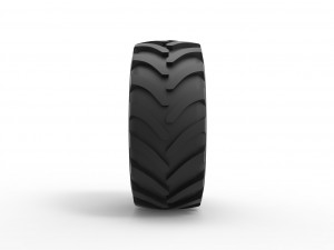 Tractor Cup tire Version 3 Scale 1 to 25 3D Print Model