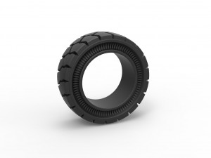 Tractor Cup tire Version 4 Scale 1 to 25 3D Print Model
