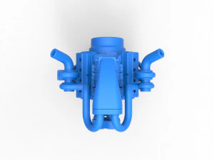 Twin turbo supercharged V8 Engine Version 4 Scale 1 to 25 3D Print Model