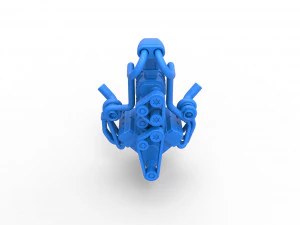 Twin turbo supercharged V8 Engine Version 5 Scale 1 to 25 3D Print Model