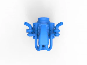 Twin turbo supercharged V8 Engine Version 5 Scale 1 to 25 3D Print Model