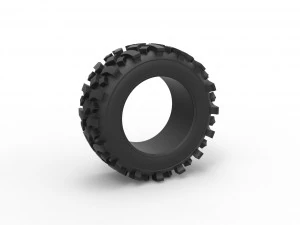 Offroad tire 105 Scale 1 to 25 3D Print Model