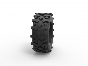 Offroad tire 105 Scale 1 to 25 3D Print Model