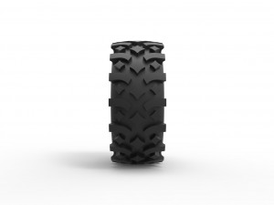 Offroad tire 105 Scale 1 to 25 3D Print Model