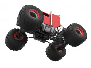 Monster tow Truck Scale 1 to 25 3D Print Model