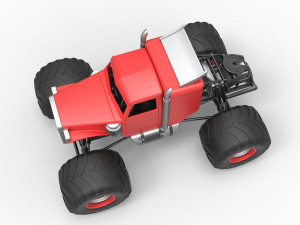 Monster tow Truck Scale 1 to 25 3D printmodel