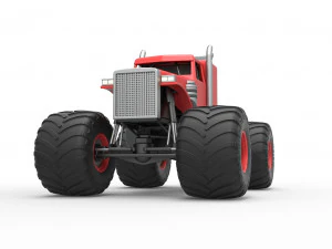 Monster tow Truck Scale 1 to 25 3D Print Model
