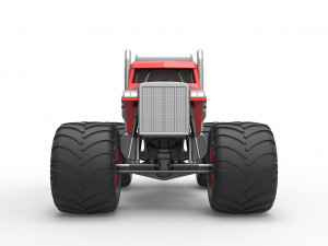 Monster tow Truck Scale 1 to 25 3D printmodel