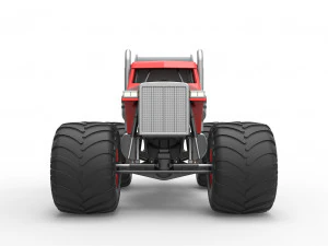Monster tow Truck Scale 1 to 25 3D Print Model
