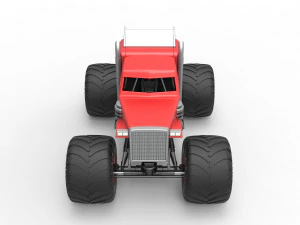 Monster tow Truck Scale 1 to 25 3D Print Model
