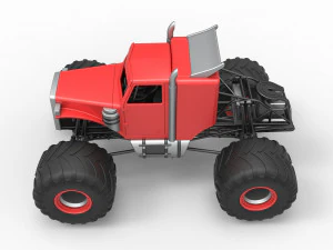 Monster tow Truck Scale 1 to 25 3D Print Model