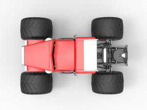 Monster tow Truck Scale 1 to 25 3D printmodel