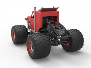 Monster tow Truck Scale 1 to 25 3D printmodel