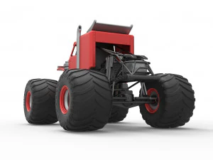 Monster tow Truck Scale 1 to 25 3D Print Model